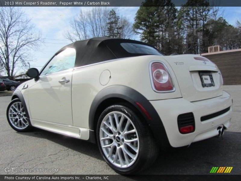 Pepper White / Carbon Black 2013 Mini Cooper S Roadster