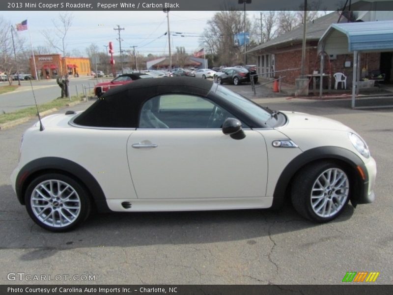 Pepper White / Carbon Black 2013 Mini Cooper S Roadster