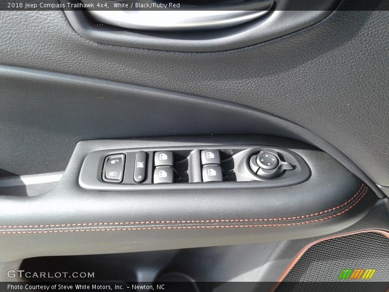 White / Black/Ruby Red 2018 Jeep Compass Trailhawk 4x4