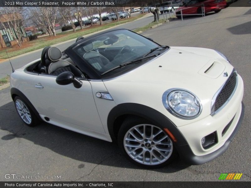 Pepper White / Carbon Black 2013 Mini Cooper S Roadster