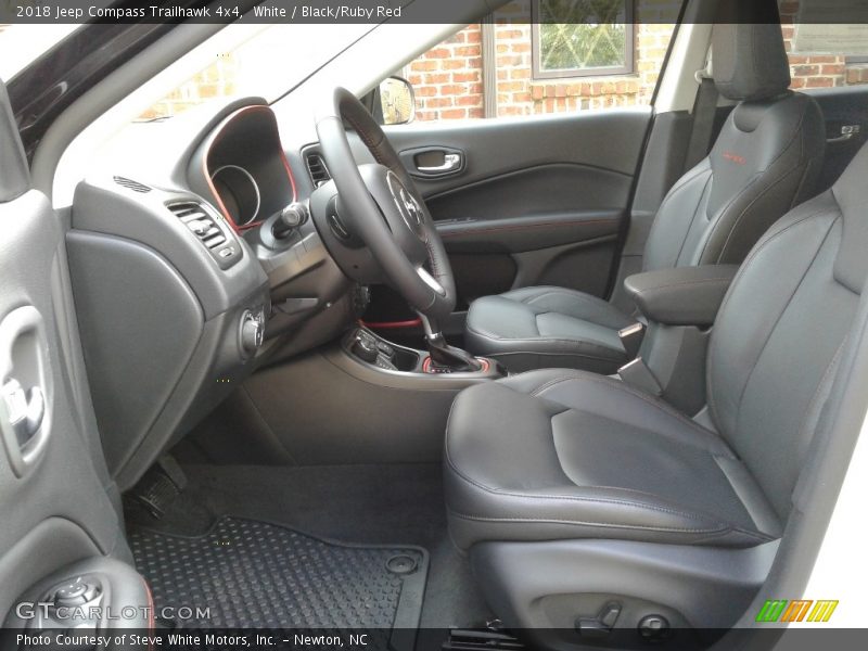 White / Black/Ruby Red 2018 Jeep Compass Trailhawk 4x4