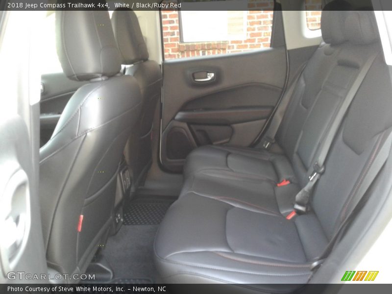 White / Black/Ruby Red 2018 Jeep Compass Trailhawk 4x4