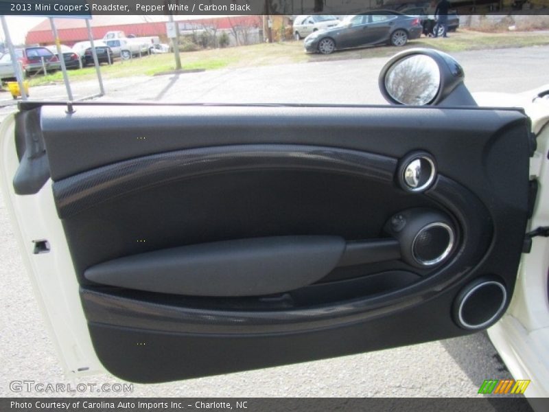 Pepper White / Carbon Black 2013 Mini Cooper S Roadster