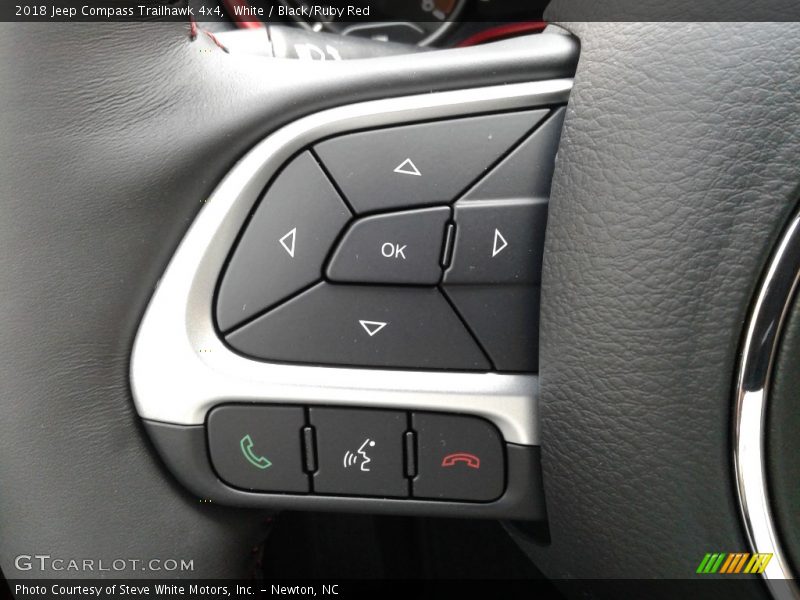 White / Black/Ruby Red 2018 Jeep Compass Trailhawk 4x4