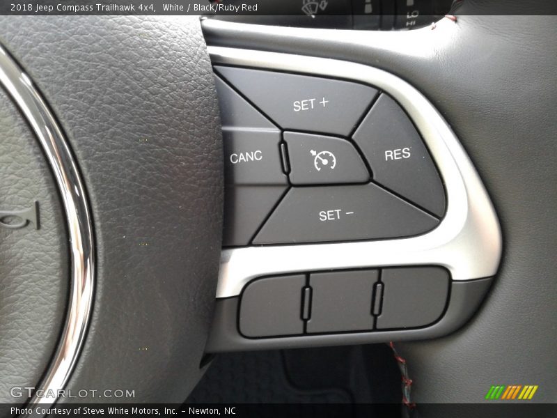 White / Black/Ruby Red 2018 Jeep Compass Trailhawk 4x4