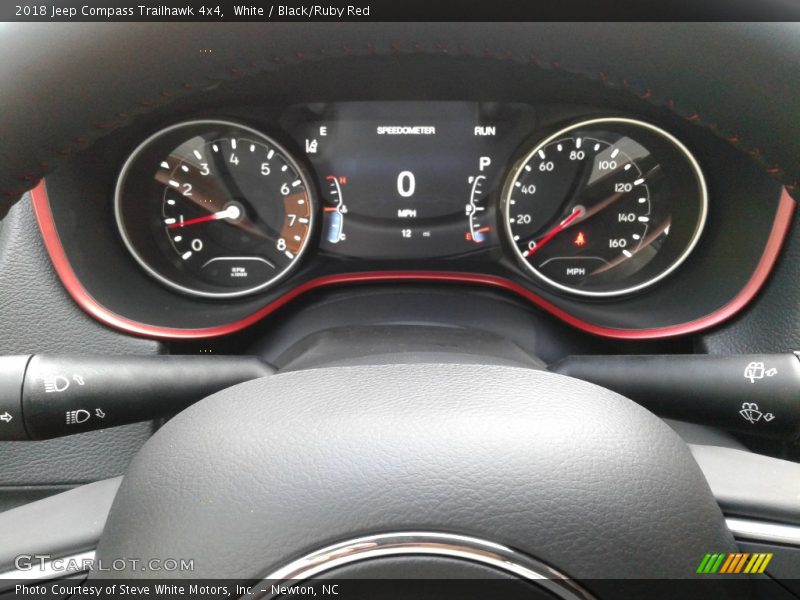 White / Black/Ruby Red 2018 Jeep Compass Trailhawk 4x4