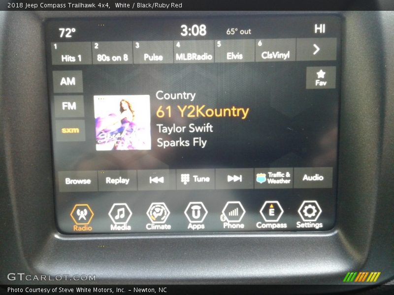 White / Black/Ruby Red 2018 Jeep Compass Trailhawk 4x4