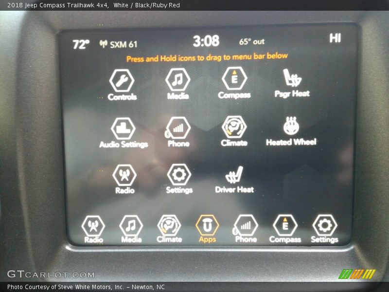 White / Black/Ruby Red 2018 Jeep Compass Trailhawk 4x4