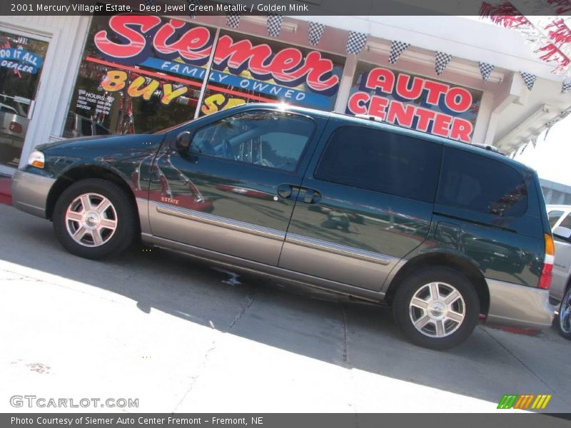 Deep Jewel Green Metallic / Golden Mink 2001 Mercury Villager Estate