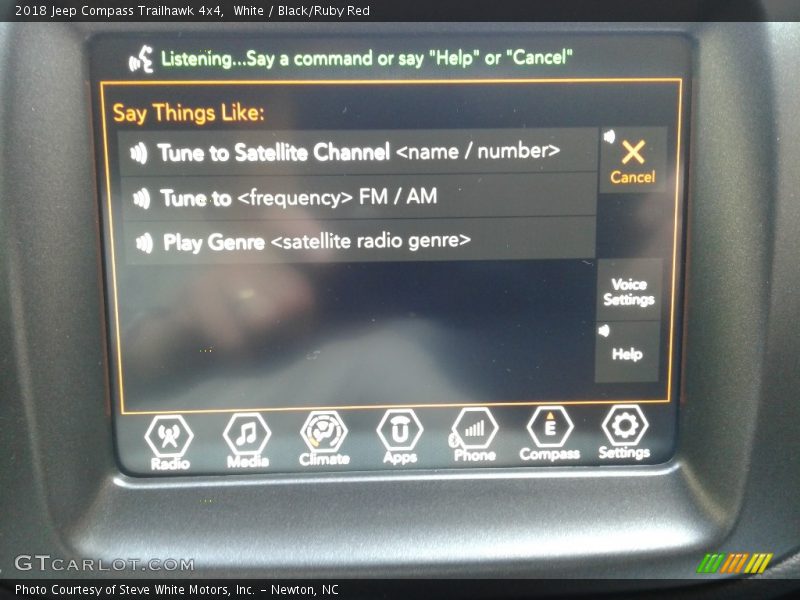 White / Black/Ruby Red 2018 Jeep Compass Trailhawk 4x4