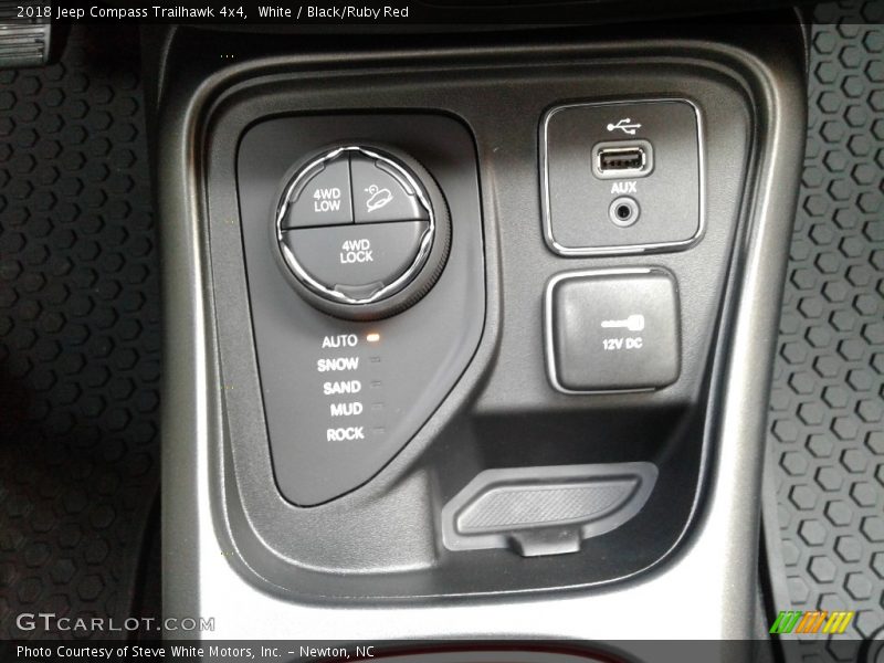 White / Black/Ruby Red 2018 Jeep Compass Trailhawk 4x4