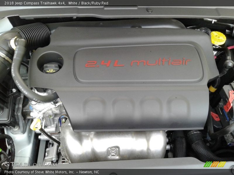 White / Black/Ruby Red 2018 Jeep Compass Trailhawk 4x4