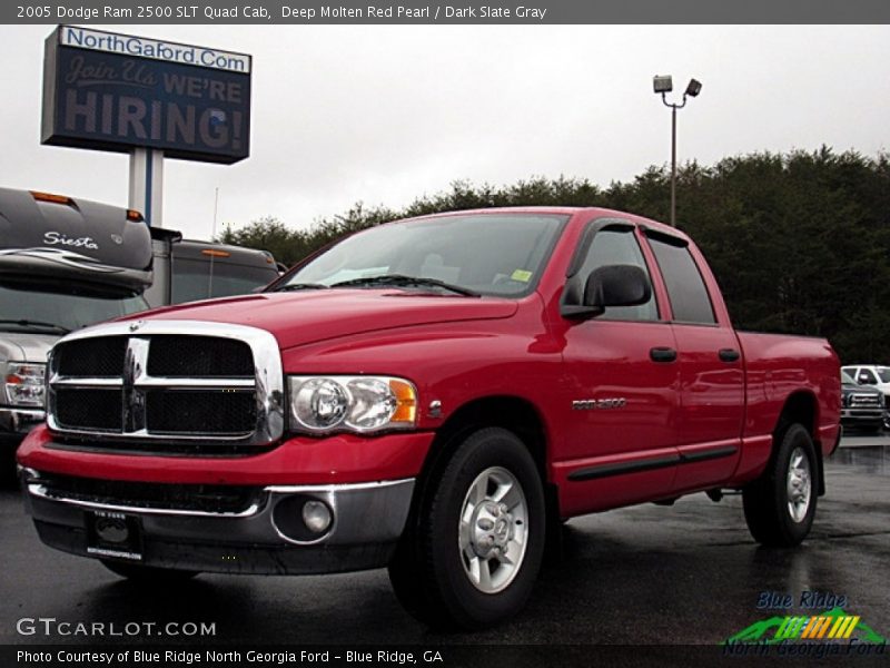 Deep Molten Red Pearl / Dark Slate Gray 2005 Dodge Ram 2500 SLT Quad Cab