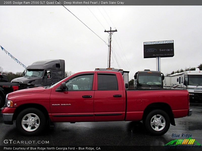 Deep Molten Red Pearl / Dark Slate Gray 2005 Dodge Ram 2500 SLT Quad Cab
