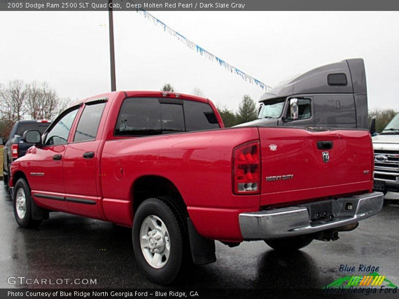 Deep Molten Red Pearl / Dark Slate Gray 2005 Dodge Ram 2500 SLT Quad Cab