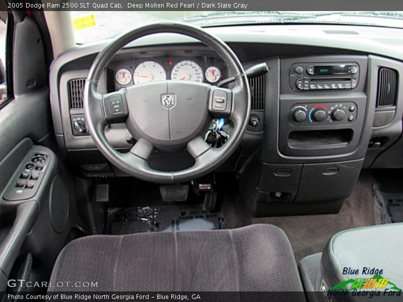 Deep Molten Red Pearl / Dark Slate Gray 2005 Dodge Ram 2500 SLT Quad Cab