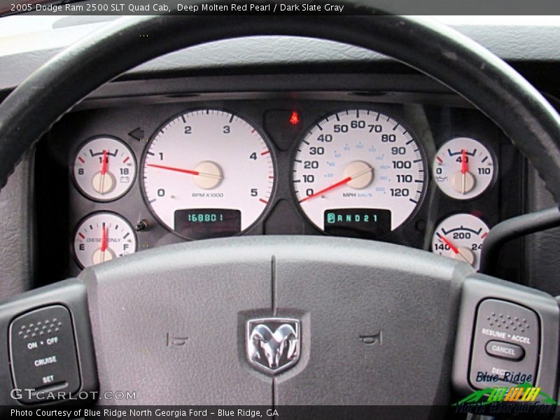 Deep Molten Red Pearl / Dark Slate Gray 2005 Dodge Ram 2500 SLT Quad Cab