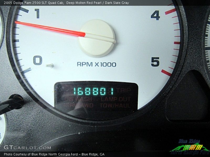 Deep Molten Red Pearl / Dark Slate Gray 2005 Dodge Ram 2500 SLT Quad Cab