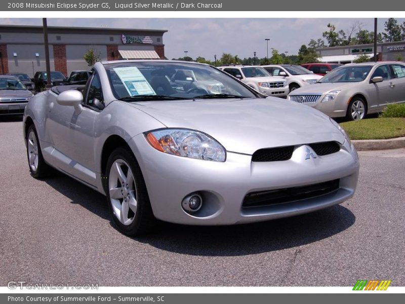 Liquid Silver Metallic / Dark Charcoal 2008 Mitsubishi Eclipse Spyder GS