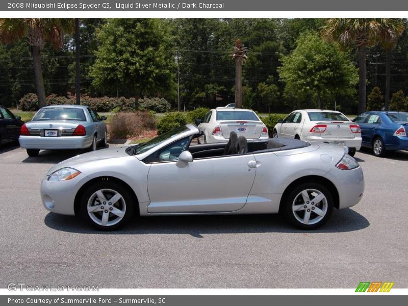 Liquid Silver Metallic / Dark Charcoal 2008 Mitsubishi Eclipse Spyder GS