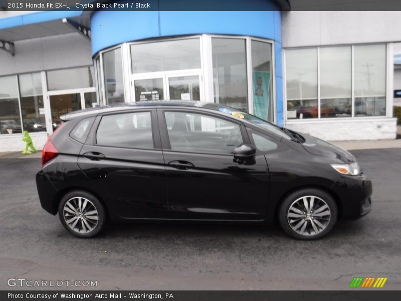 Crystal Black Pearl / Black 2015 Honda Fit EX-L