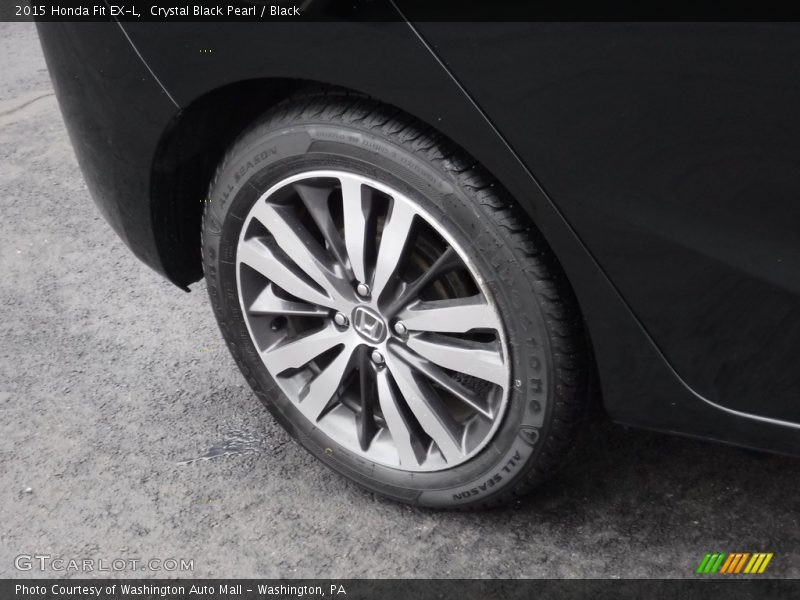Crystal Black Pearl / Black 2015 Honda Fit EX-L
