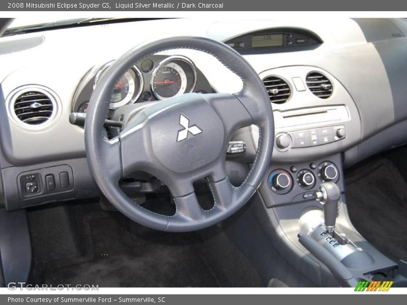 Liquid Silver Metallic / Dark Charcoal 2008 Mitsubishi Eclipse Spyder GS