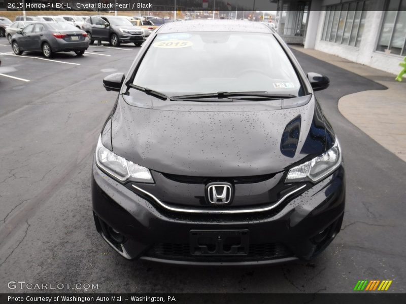 Crystal Black Pearl / Black 2015 Honda Fit EX-L