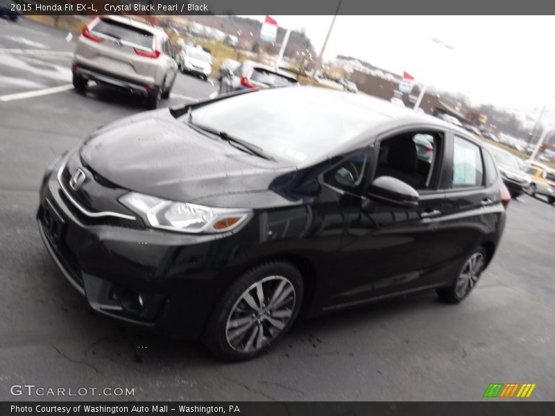 Crystal Black Pearl / Black 2015 Honda Fit EX-L