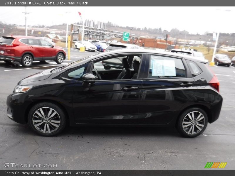 Crystal Black Pearl / Black 2015 Honda Fit EX-L