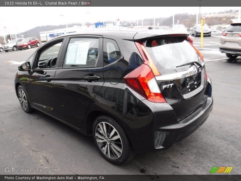 Crystal Black Pearl / Black 2015 Honda Fit EX-L