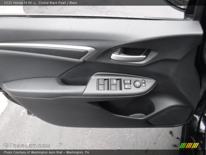 Crystal Black Pearl / Black 2015 Honda Fit EX-L