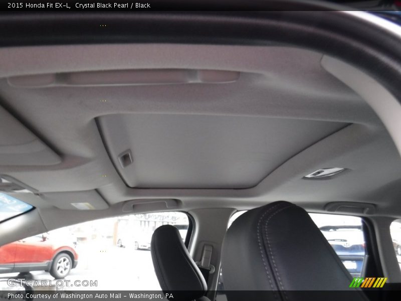 Crystal Black Pearl / Black 2015 Honda Fit EX-L