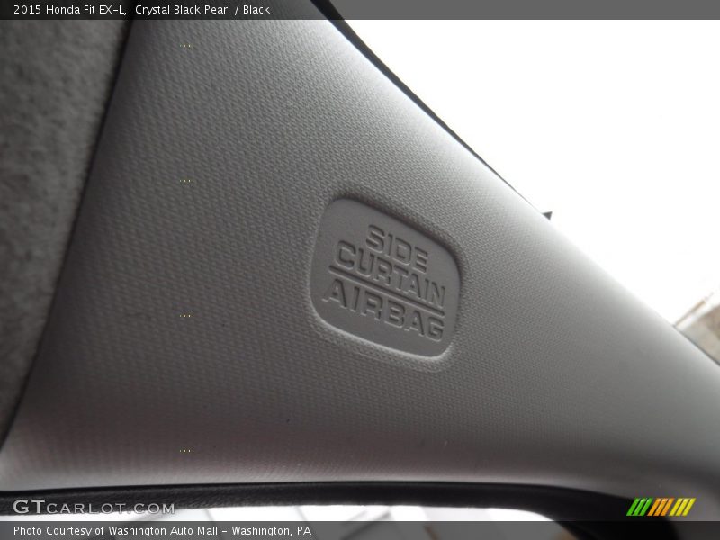 Crystal Black Pearl / Black 2015 Honda Fit EX-L
