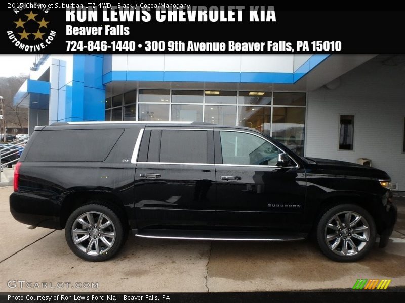 Black / Cocoa/Mahogany 2015 Chevrolet Suburban LTZ 4WD