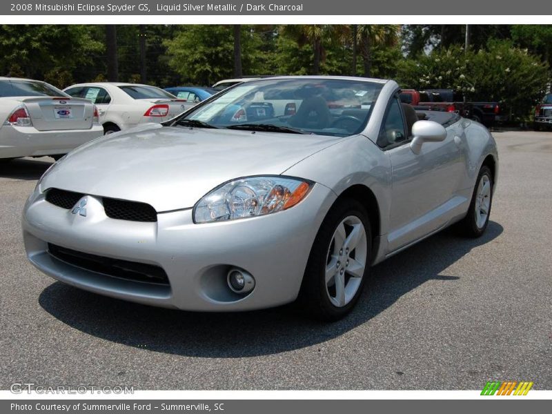 Liquid Silver Metallic / Dark Charcoal 2008 Mitsubishi Eclipse Spyder GS