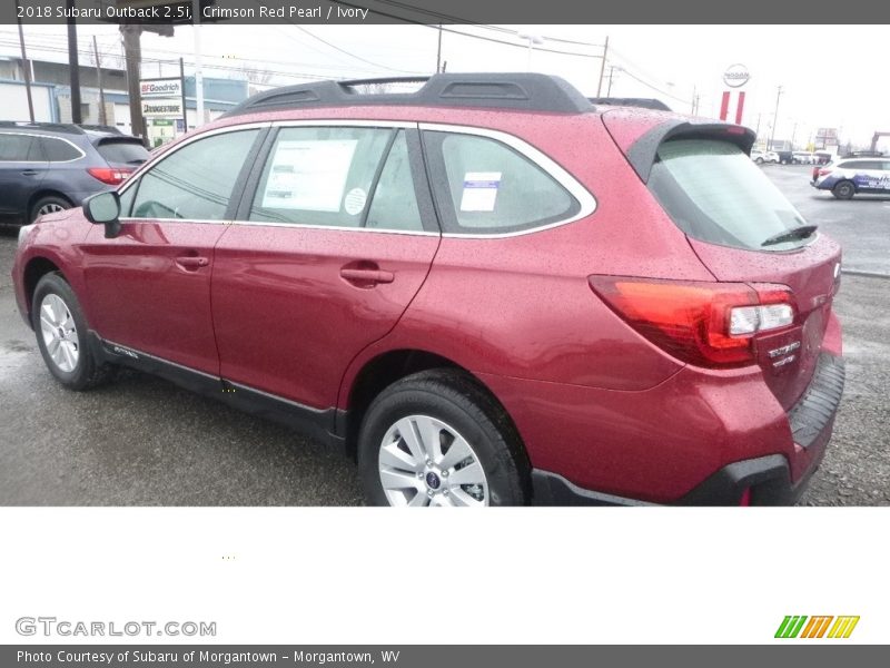 Crimson Red Pearl / Ivory 2018 Subaru Outback 2.5i