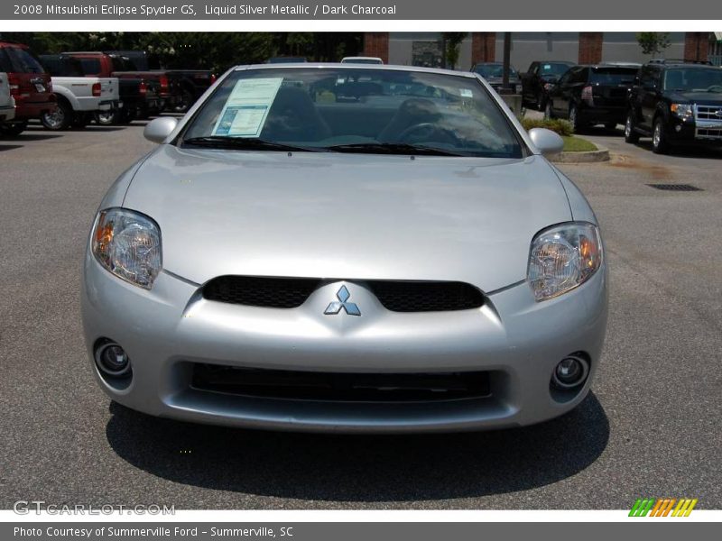 Liquid Silver Metallic / Dark Charcoal 2008 Mitsubishi Eclipse Spyder GS