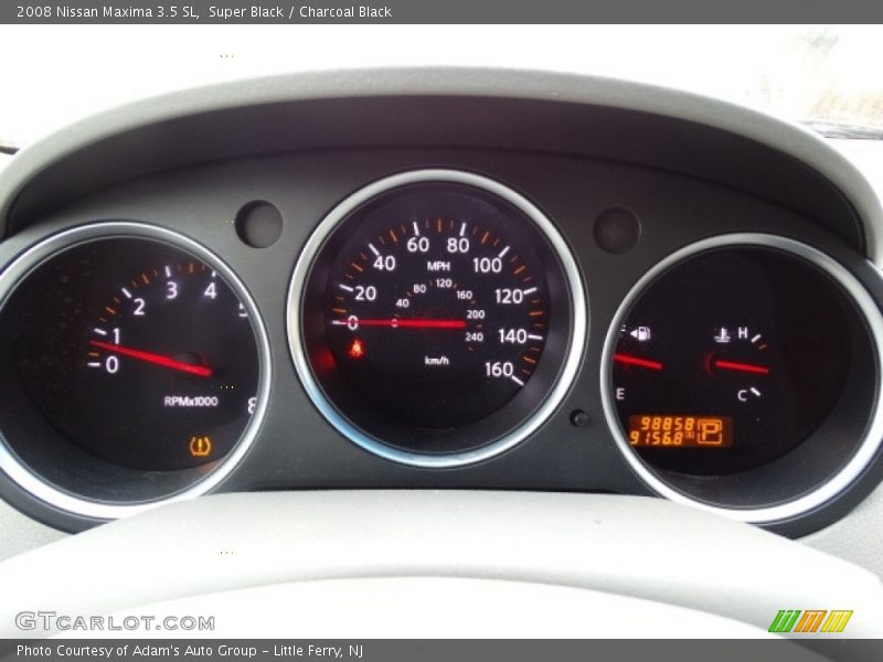 Super Black / Charcoal Black 2008 Nissan Maxima 3.5 SL