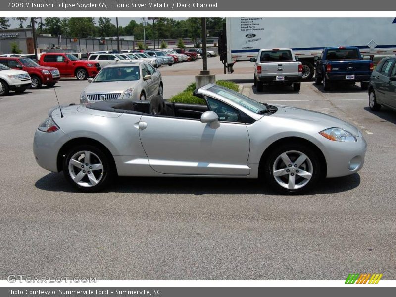 Liquid Silver Metallic / Dark Charcoal 2008 Mitsubishi Eclipse Spyder GS