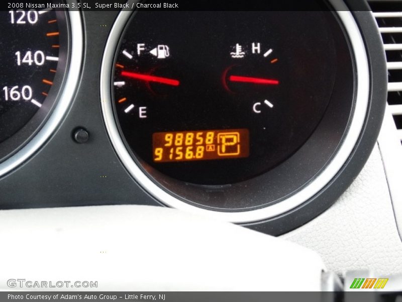 Super Black / Charcoal Black 2008 Nissan Maxima 3.5 SL