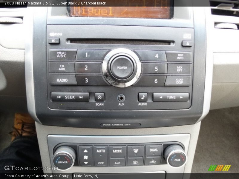 Super Black / Charcoal Black 2008 Nissan Maxima 3.5 SL