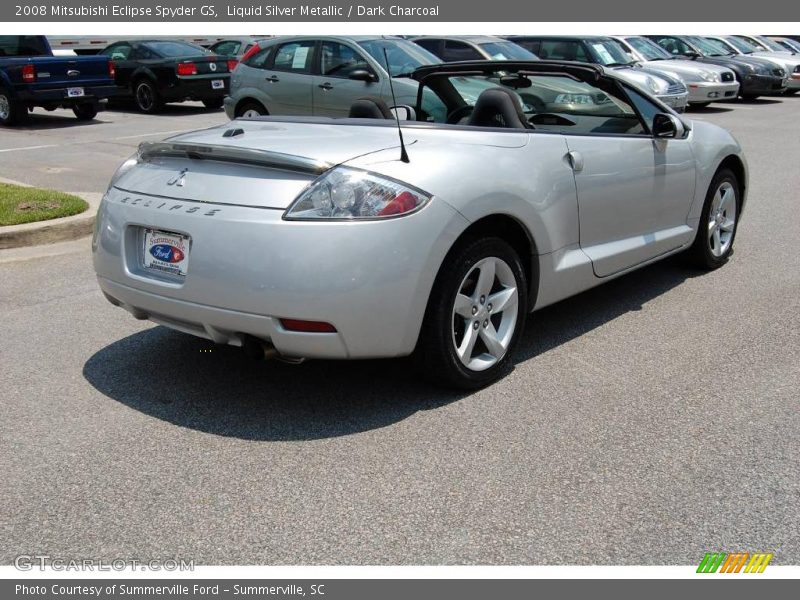 Liquid Silver Metallic / Dark Charcoal 2008 Mitsubishi Eclipse Spyder GS