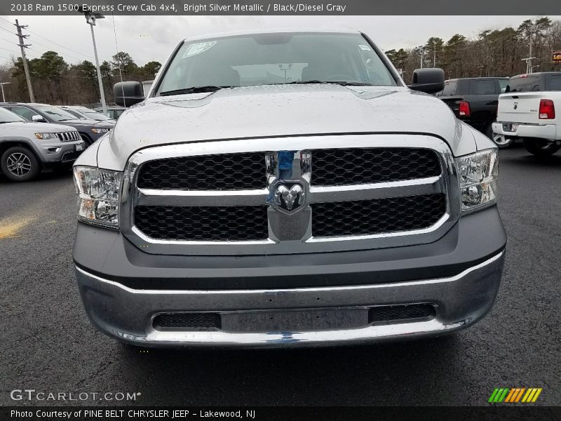 Bright Silver Metallic / Black/Diesel Gray 2018 Ram 1500 Express Crew Cab 4x4