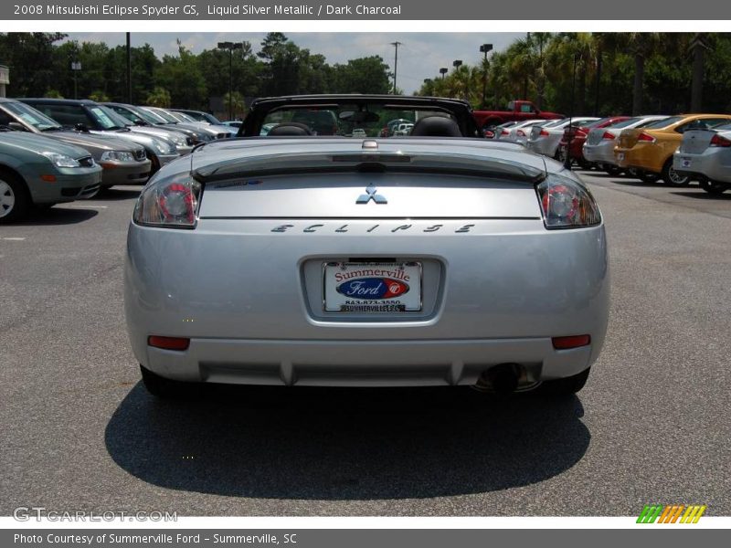 Liquid Silver Metallic / Dark Charcoal 2008 Mitsubishi Eclipse Spyder GS