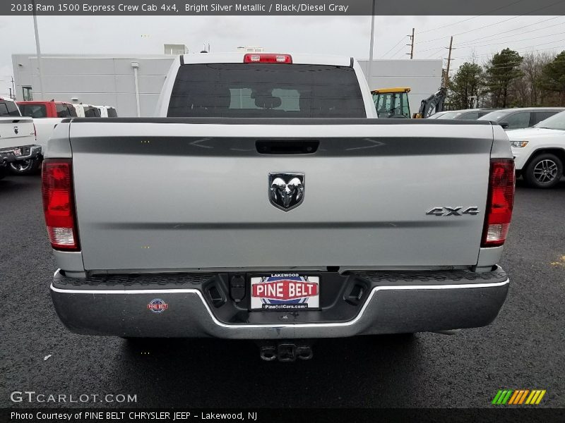 Bright Silver Metallic / Black/Diesel Gray 2018 Ram 1500 Express Crew Cab 4x4