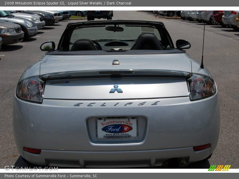Liquid Silver Metallic / Dark Charcoal 2008 Mitsubishi Eclipse Spyder GS