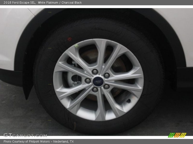 White Platinum / Charcoal Black 2018 Ford Escape SEL