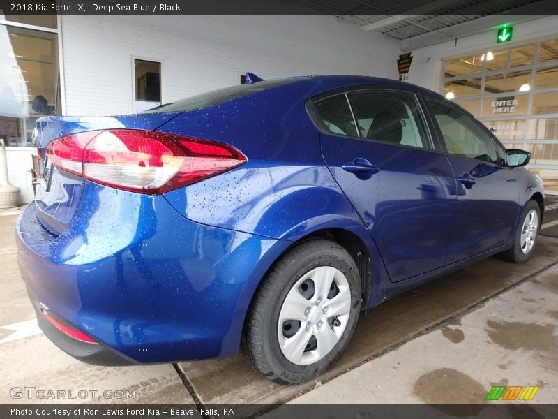 Deep Sea Blue / Black 2018 Kia Forte LX