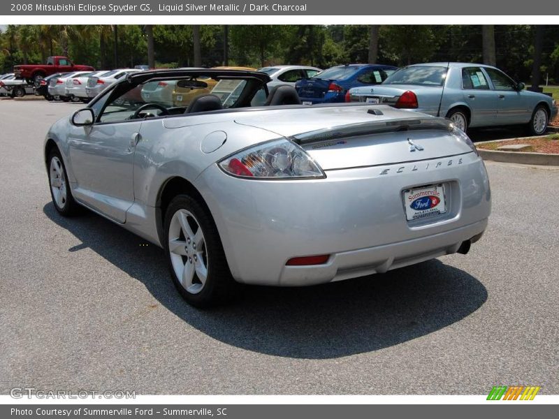 Liquid Silver Metallic / Dark Charcoal 2008 Mitsubishi Eclipse Spyder GS